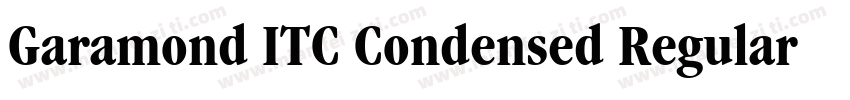 Garamond ITC Condensed Regular字体转换